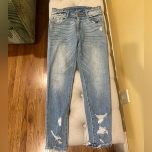 KanCan High Rise Ankle Skinny Light Blue Jeans